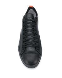 Мужские черные кожаные низкие кеды от Y-3