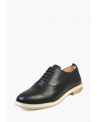 Женские черные кожаные оксфорды от Airbox