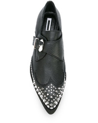 Женские черные кожаные оксфорды от MCQ