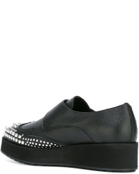 Женские черные кожаные оксфорды от MCQ