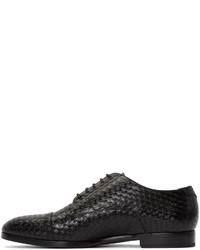 Черные кожаные оксфорды от Jimmy Choo