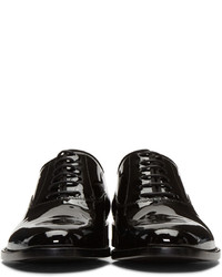 Черные кожаные оксфорды от Saint Laurent