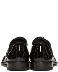 Черные кожаные оксфорды от Saint Laurent