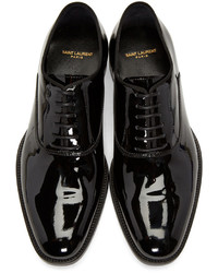 Черные кожаные оксфорды от Saint Laurent