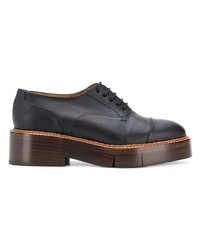 Женские черные кожаные оксфорды от Clergerie