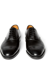 Черные кожаные оксфорды от John Lobb