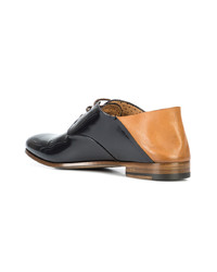 Женские черные кожаные оксфорды от Silvano Sassetti