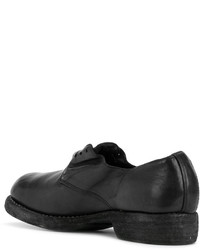 Женские черные кожаные оксфорды от Guidi