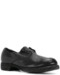 Женские черные кожаные оксфорды от Guidi