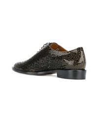 Женские черные кожаные оксфорды от Clergerie