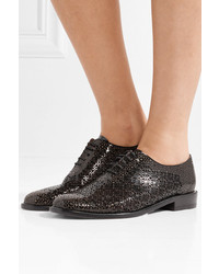 Женские черные кожаные оксфорды от Clergerie