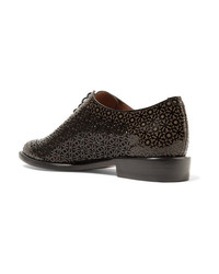 Женские черные кожаные оксфорды от Clergerie