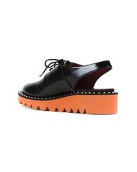 Женские черные кожаные оксфорды от Stella McCartney