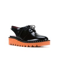 Женские черные кожаные оксфорды от Stella McCartney