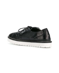 Женские черные кожаные оксфорды от Marsèll