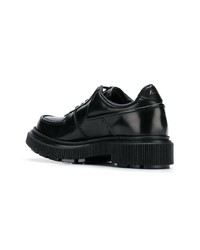 Женские черные кожаные оксфорды от Adieu Paris