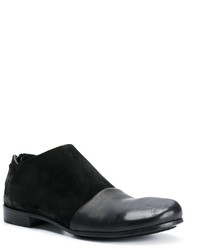 Женские черные кожаные оксфорды от Marsèll