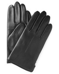 Мужские черные кожаные перчатки от A.P.C.