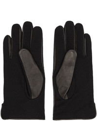 Мужские черные кожаные перчатки от A.P.C.