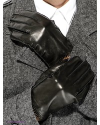 Мужские черные кожаные перчатки от Dali Exclusive