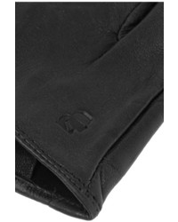 Женские черные кожаные перчатки от Karl Lagerfeld