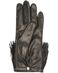 Женские черные кожаные перчатки от Diane von Furstenberg