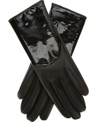 Женские черные кожаные перчатки от Giorgio Armani