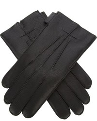 Мужские черные кожаные перчатки от Givenchy