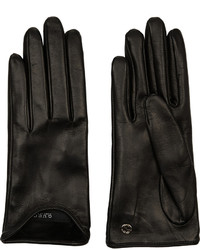 Женские черные кожаные перчатки от Gucci