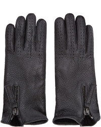 Мужские черные кожаные перчатки от Haider Ackermann