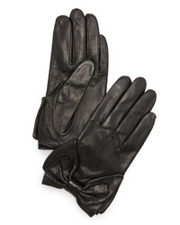 Женские черные кожаные перчатки от Kate Spade