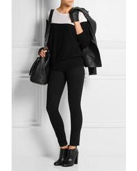 Женские черные кожаные перчатки от Karl Lagerfeld