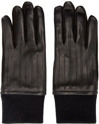 Мужские черные кожаные перчатки от Lanvin