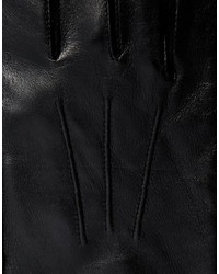 Мужские черные кожаные перчатки от Dents