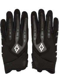 Мужские черные кожаные перчатки от Marcelo Burlon County of Milan