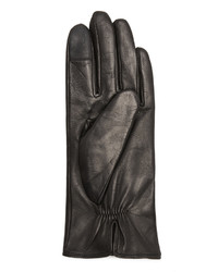 Женские черные кожаные перчатки от Kate Spade