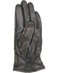 Женские черные кожаные перчатки от Mackage