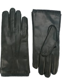 Мужские черные кожаные перчатки от Orciani