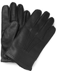Мужские черные кожаные перчатки от Paul Smith