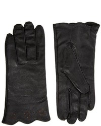 Женские черные кожаные перчатки от Totes