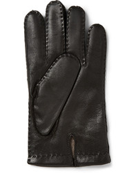 Мужские черные кожаные перчатки от Dents