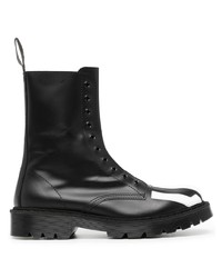 Мужские черные кожаные повседневные ботинки с принтом от VTMNTS