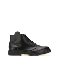 Мужские черные кожаные повседневные ботинки от Adieu Paris
