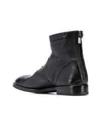 Мужские черные кожаные повседневные ботинки от Alberto Fasciani
