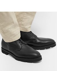 Мужские черные кожаные повседневные ботинки от John Lobb