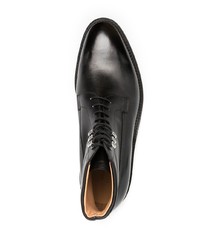 Мужские черные кожаные повседневные ботинки от John Lobb