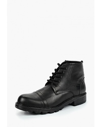 Мужские черные кожаные повседневные ботинки от Alessio Nesca