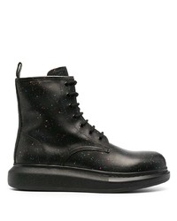 Мужские черные кожаные повседневные ботинки от Alexander McQueen