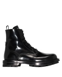 Мужские черные кожаные повседневные ботинки от Alexander McQueen