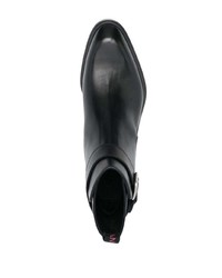 Мужские черные кожаные повседневные ботинки от Lanvin